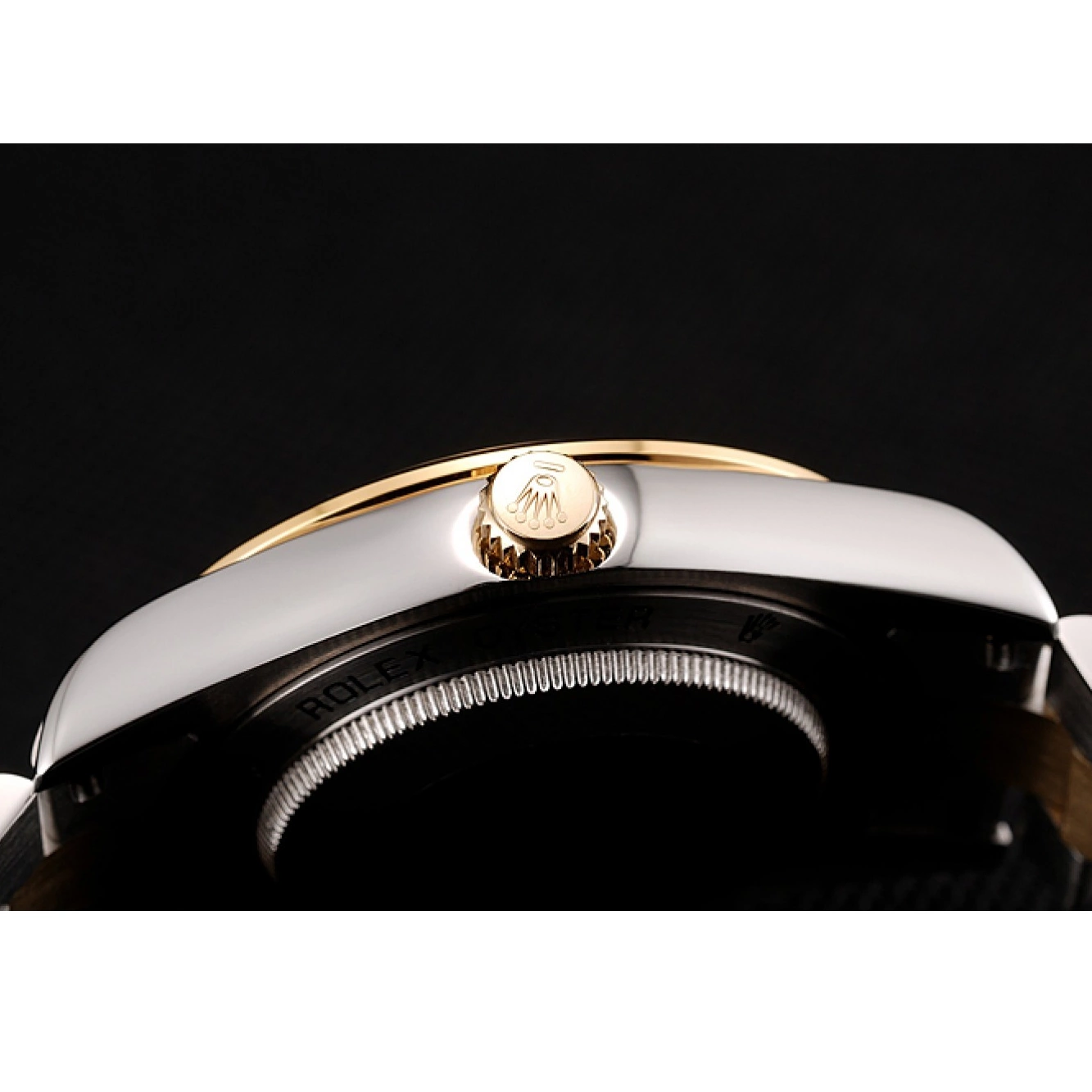 MiroTime 0705 Swiss Rolex Day-Date Champagne Dial Gold Diamond Case Two Tone Stainless Steel Bracelet 1453974